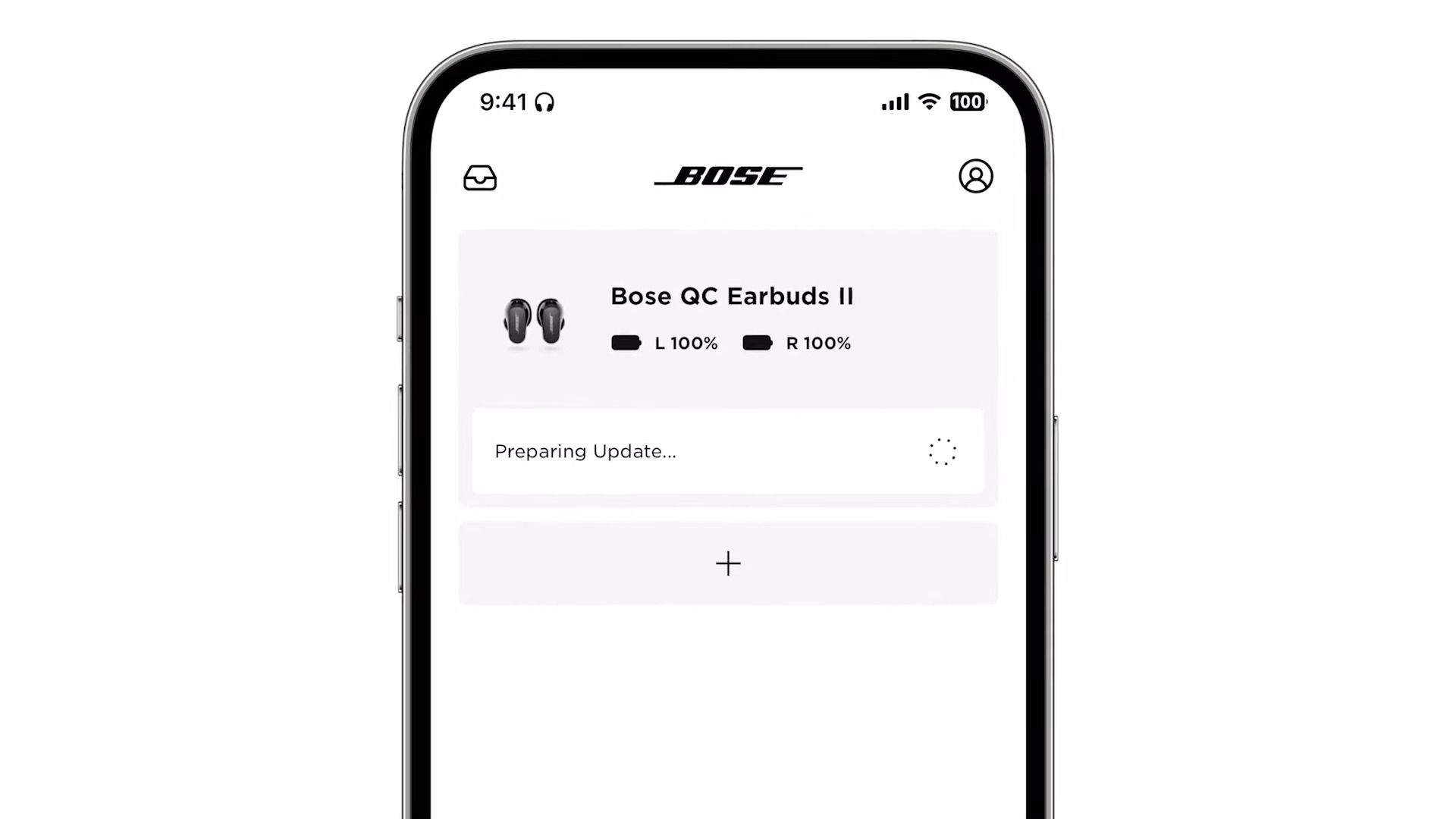 Bose Music App Updating Earbuds Software